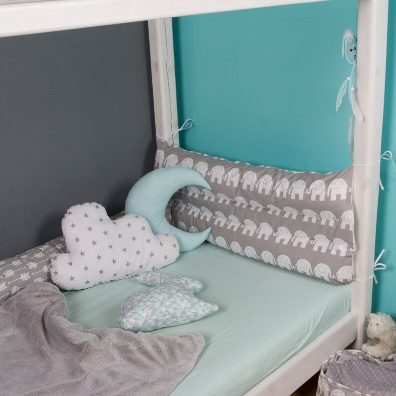 Toddler Baby Bed Rail Bumper Floor Rail Bed Snake Pillow Etsy