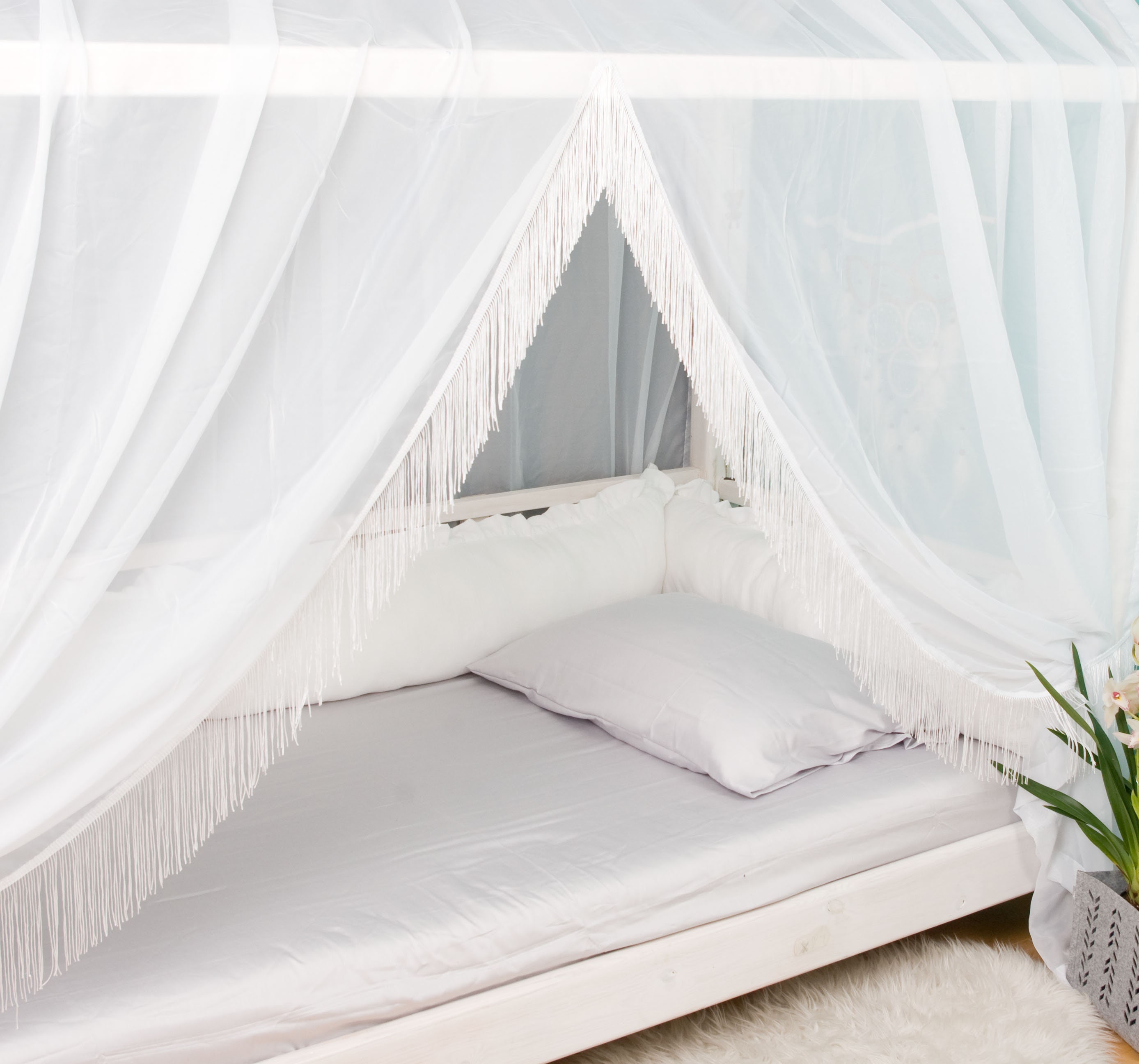Voile CANOPY for the House Frame Montessori Bed Baldachin With Etsy