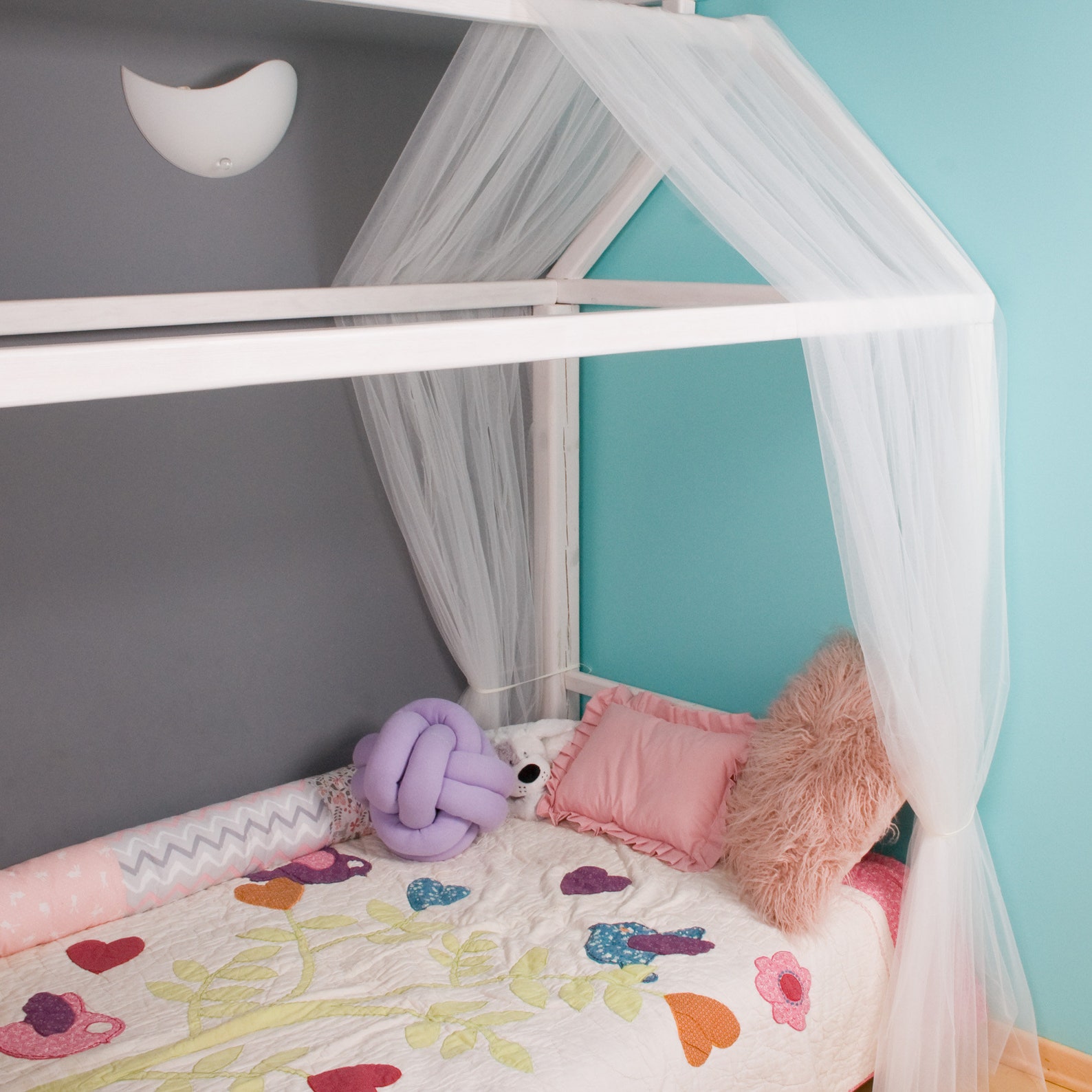 Montessori House Bed CANOPY Baldachin Bed Canopy Play Floor Etsy