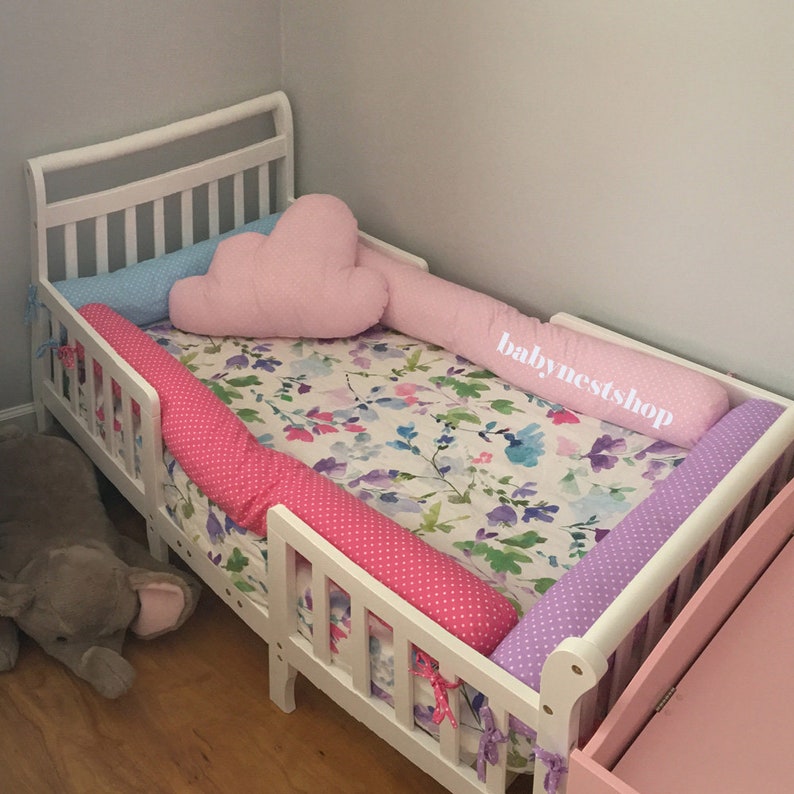 Baby bed bumper baby cushions toddler Floor bed cot bumper Etsy