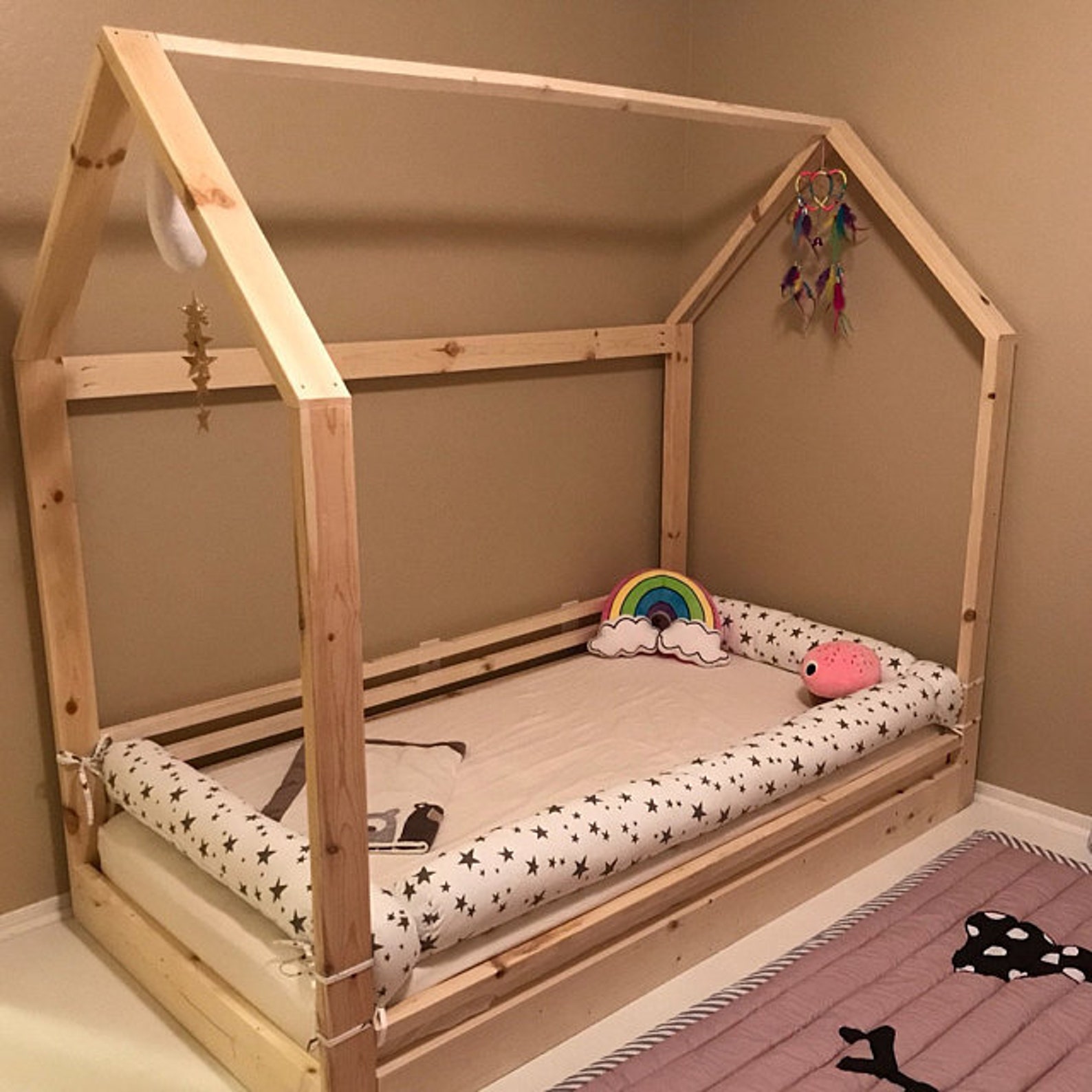 Set of 4 Bolster Pillows for the Twin Size Bed Bumpers Full Etsy Canada