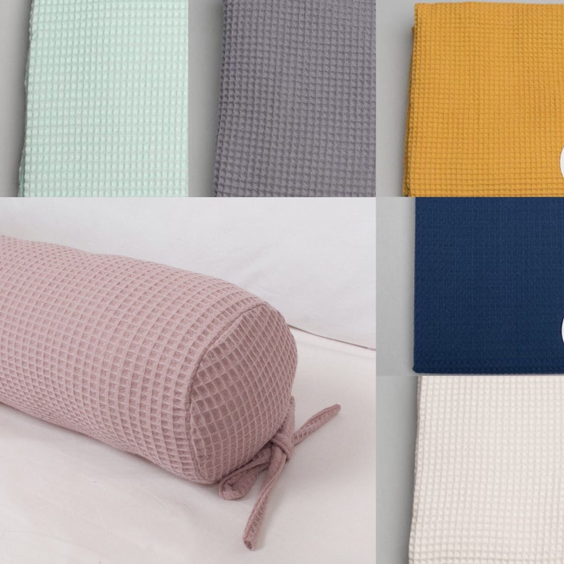Waffle Bumpers Toddler Twin Queen Size Bed Bumper Cot Cushions Etsy