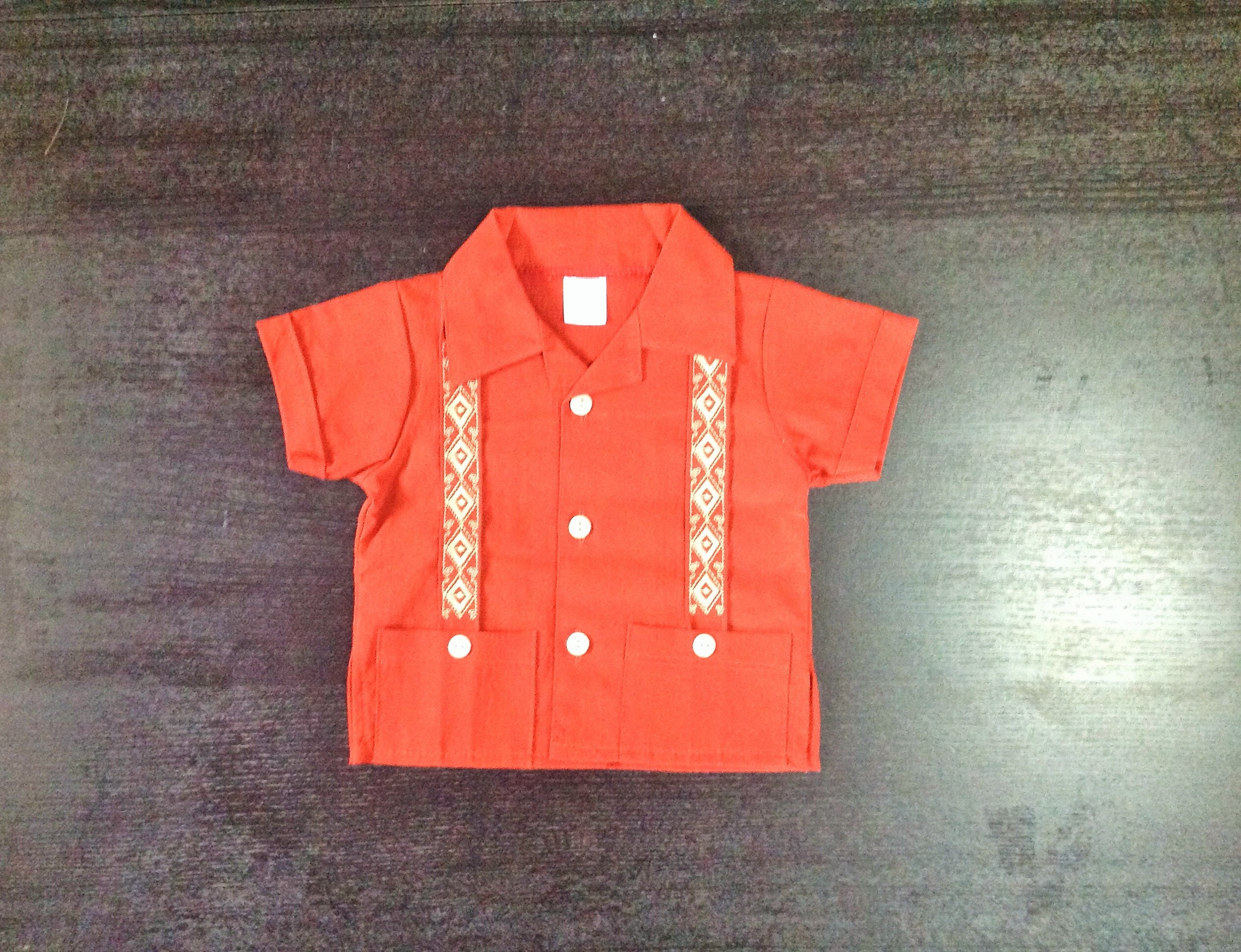 Mexican Baby Toddler Boy Guayabera Outfit Spice Orange and Etsy