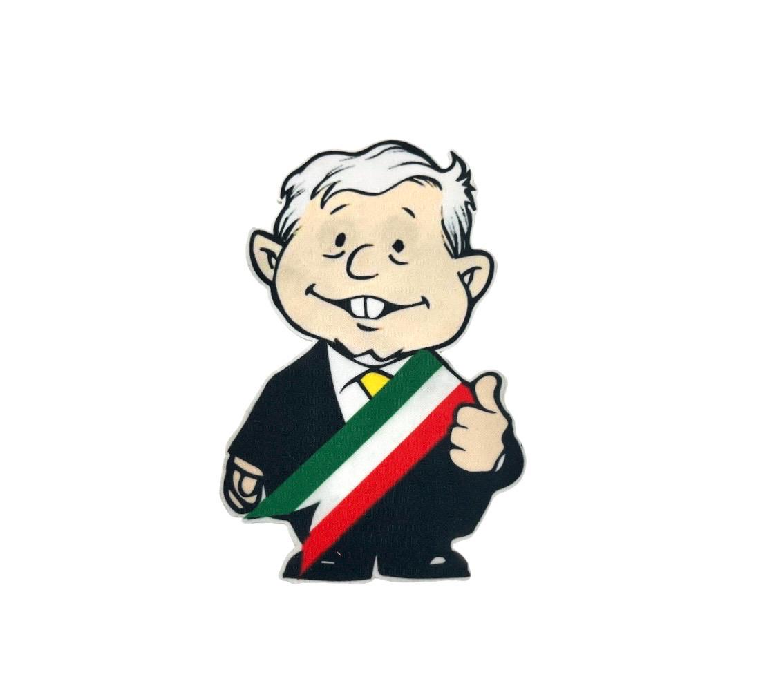 AMLO Andres Manuel Lopez Obrador Image 8.75"  El Peje  Mexican President with Lights in the Eyes.