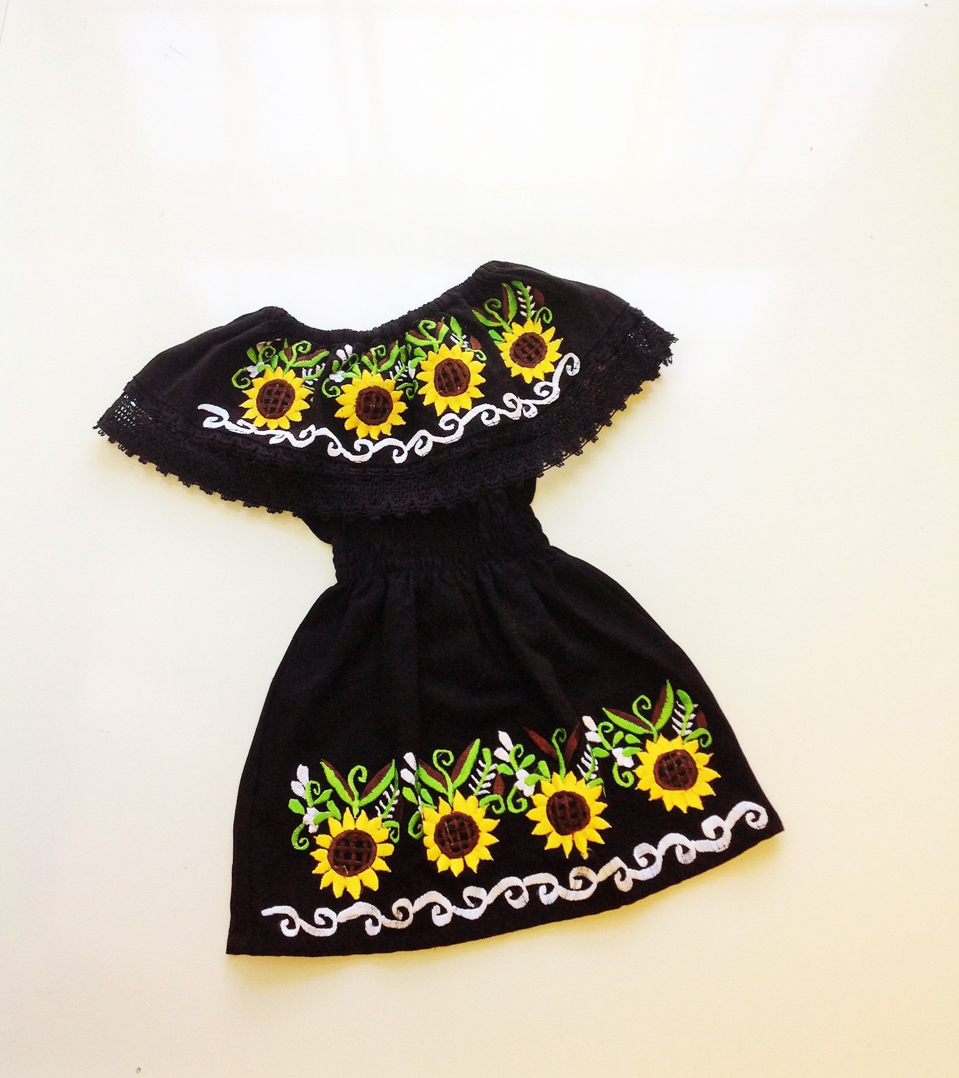 Black mexican dress sale