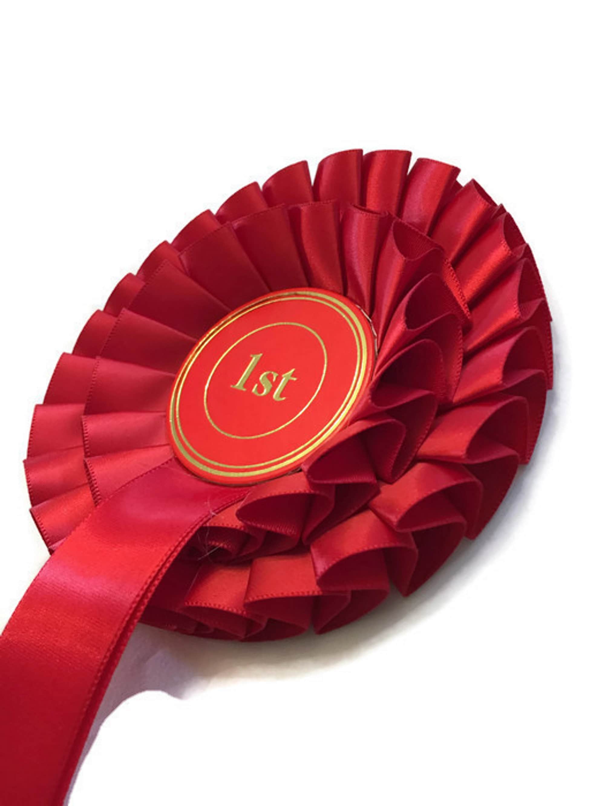 2 tier Rosettes 1st-3rd,1st-4th 1st-5th 1st-6th in quality single faced satin.