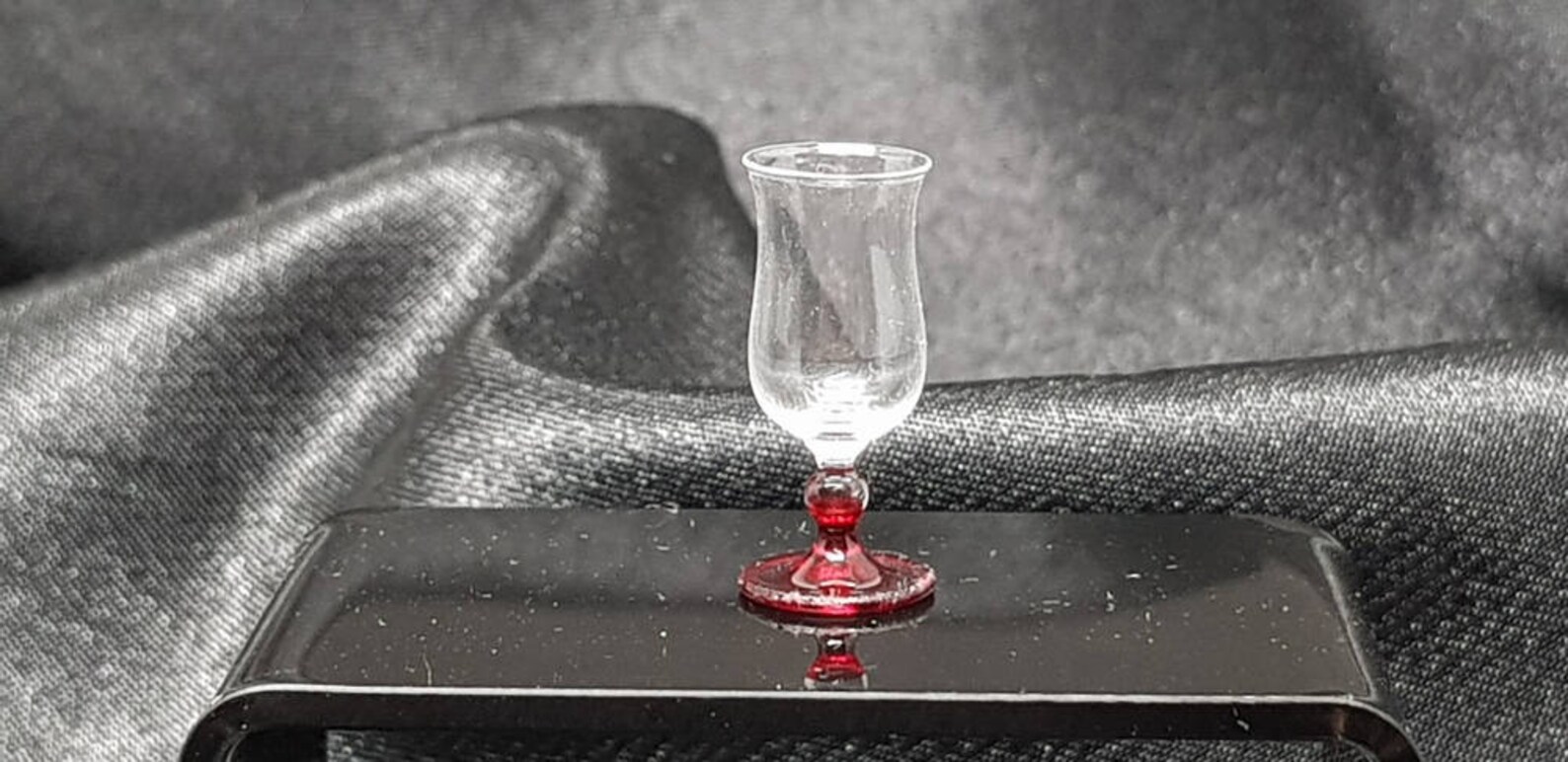 Brandy Glass Red Colour of Style Vintage for Dollhouse Etsy