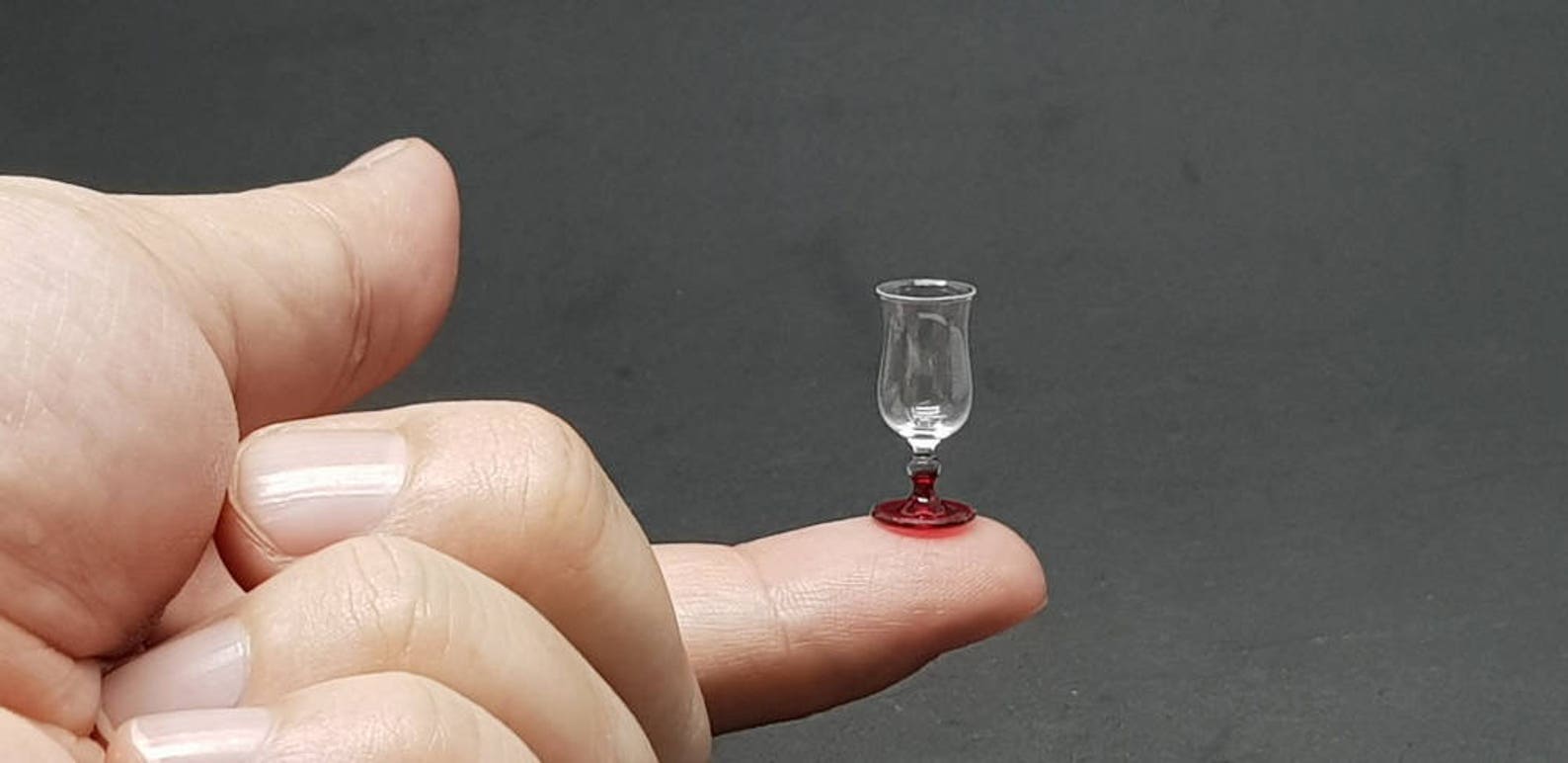 Brandy Glass Red Colour of Style Vintage for Dollhouse Etsy