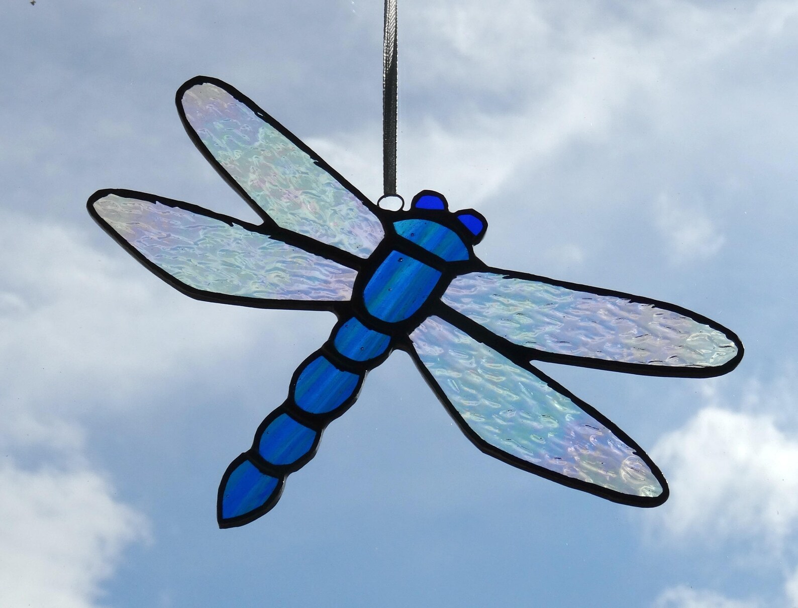 Stained Glass Dragonfly Window Decoration Dragonfly Light Etsy