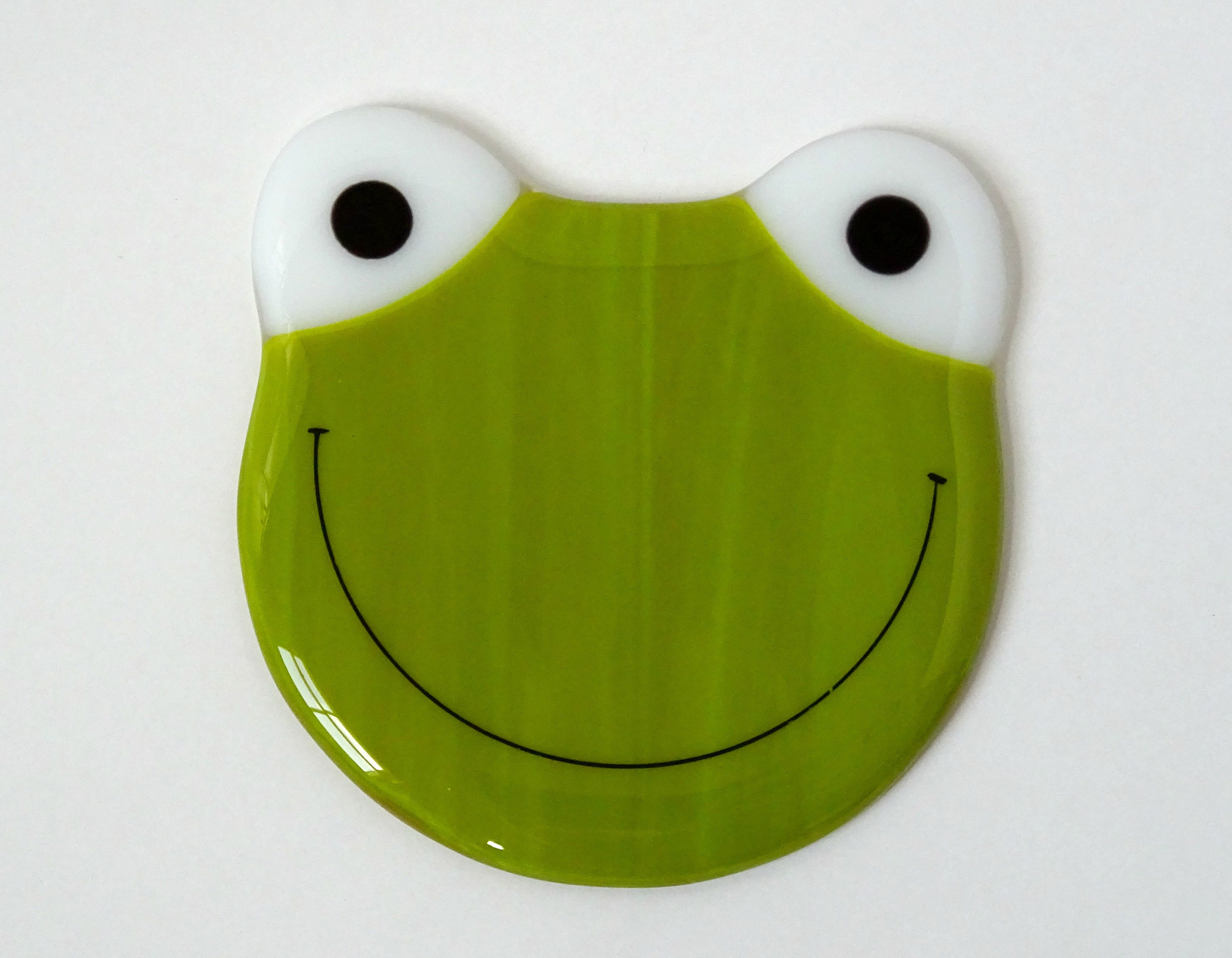 Frog coaster fused glass coaster drinks mat fused glass Etsy