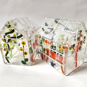 Fused glass greenhouse