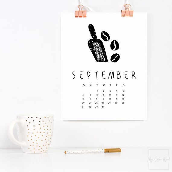 Funny Calendar 2020 Printable Wall Calendar Pages 12 Months Etsy