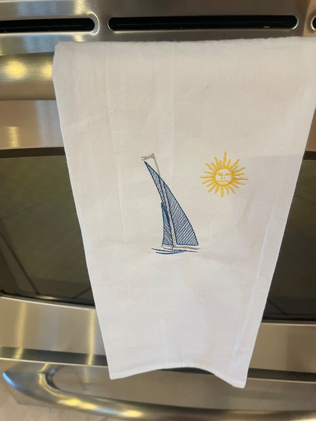 SAL & PIMENTA - Sailboats Towel - White