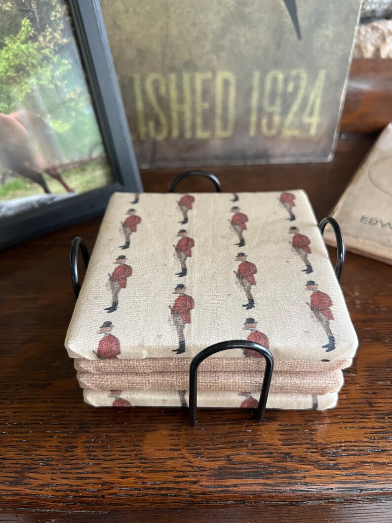 Fox Hunting Wrapped Coasters (set of 4) - Etsy