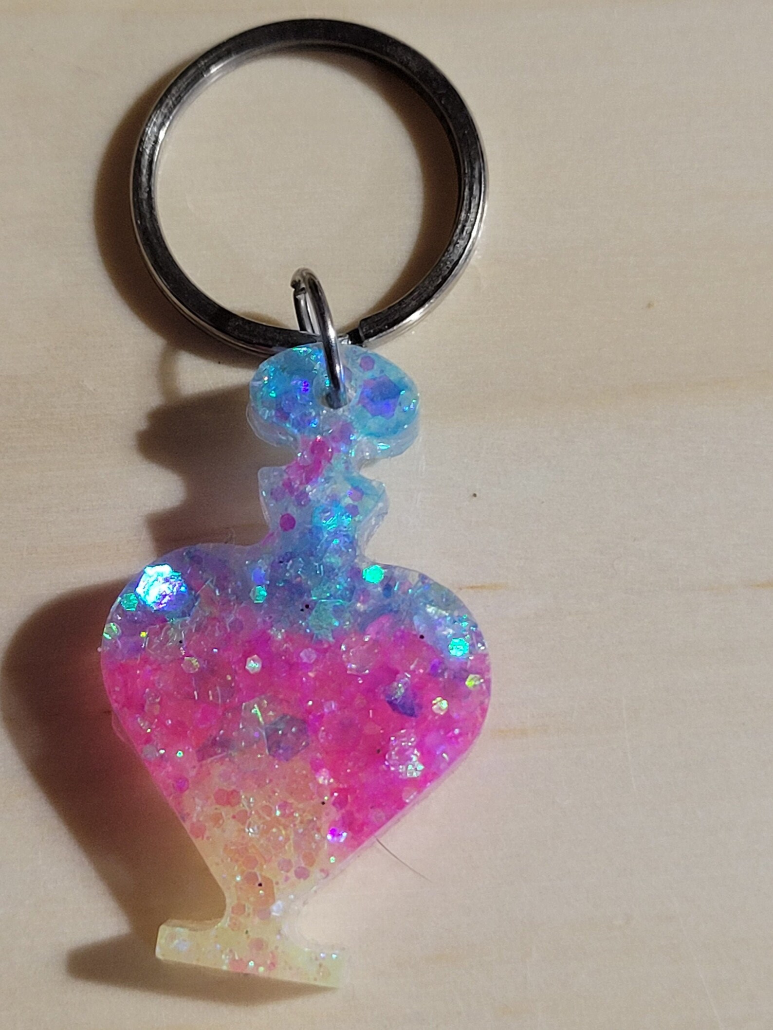 Perfume Bottle Keychain Etsy