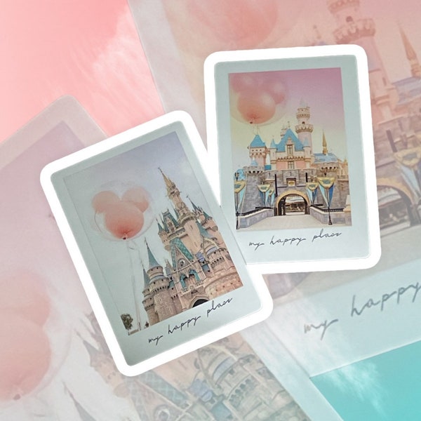My happy place Castle sticker | Castle Polaroid sticker | Castle lover sticker