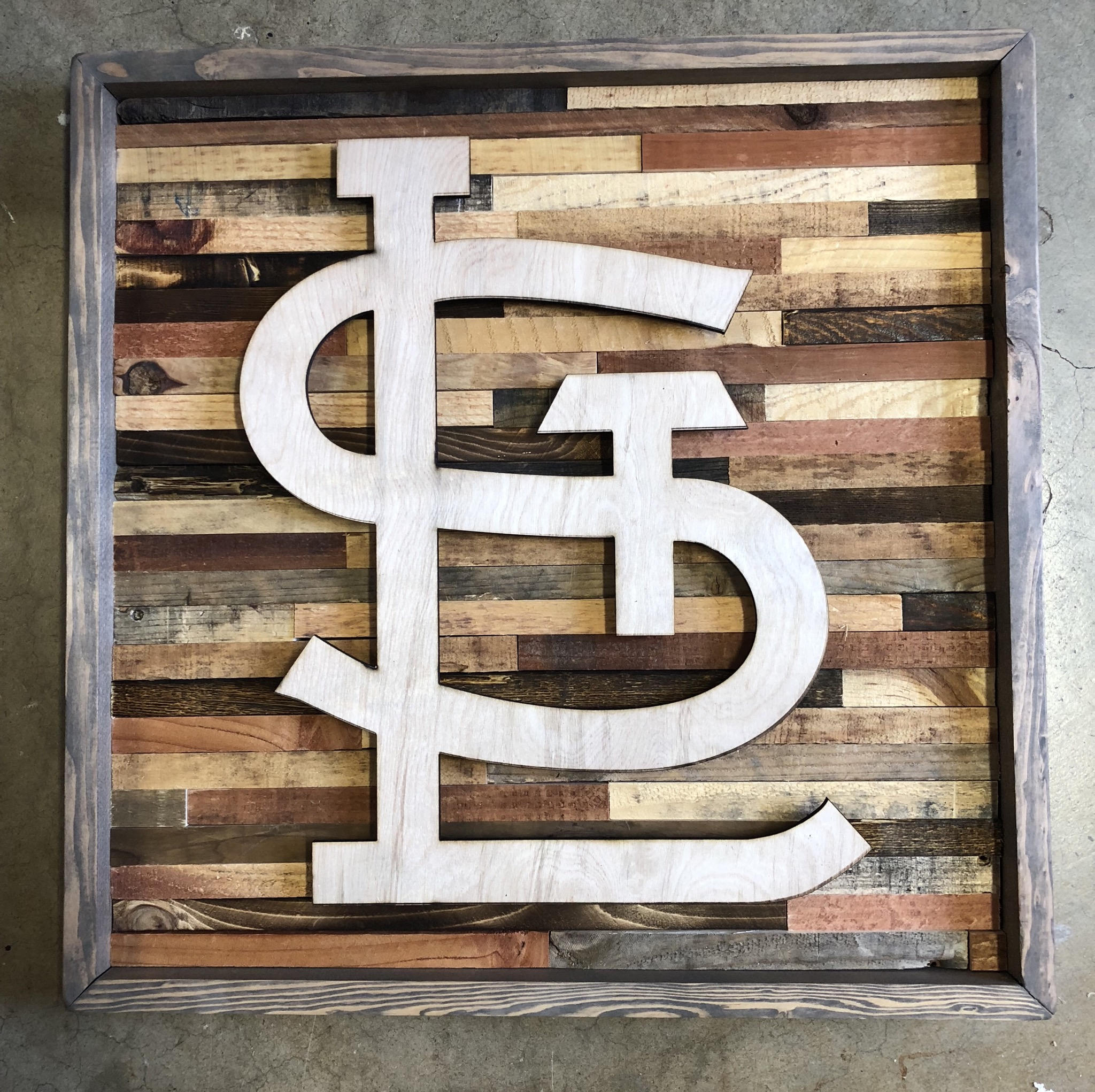 rustic st louis cardinals wall art