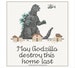 May Godzilla Destroy This Home Last - PDF Cross Stitch Pattern 