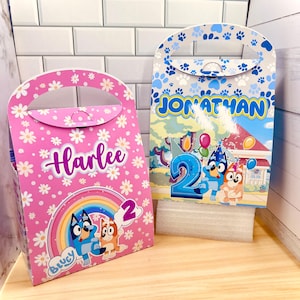 Bluey Birthday Favor Boxes: Personalized 3D Gift Boxes