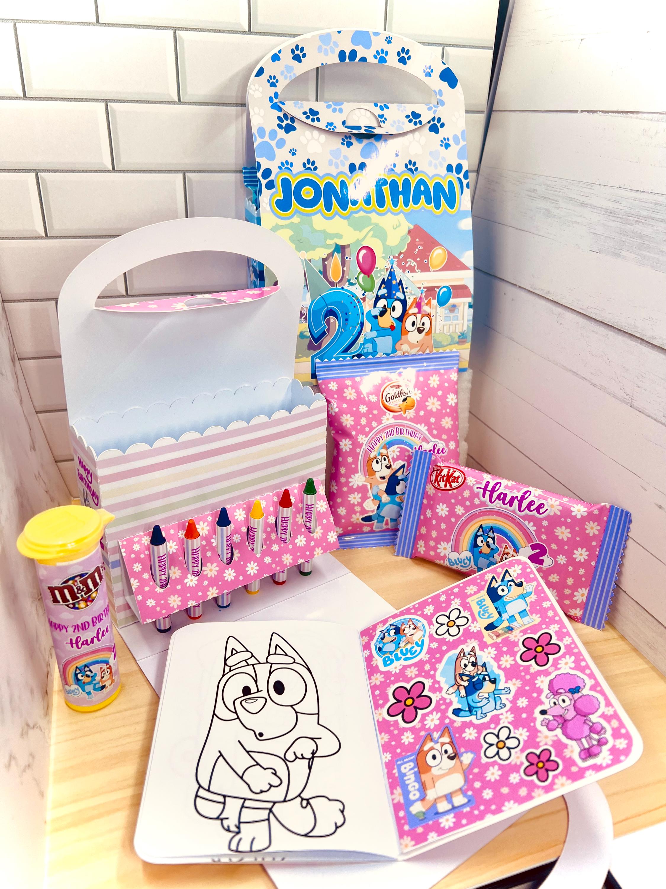 Filled/Unfilled Bluey 3D Boxes