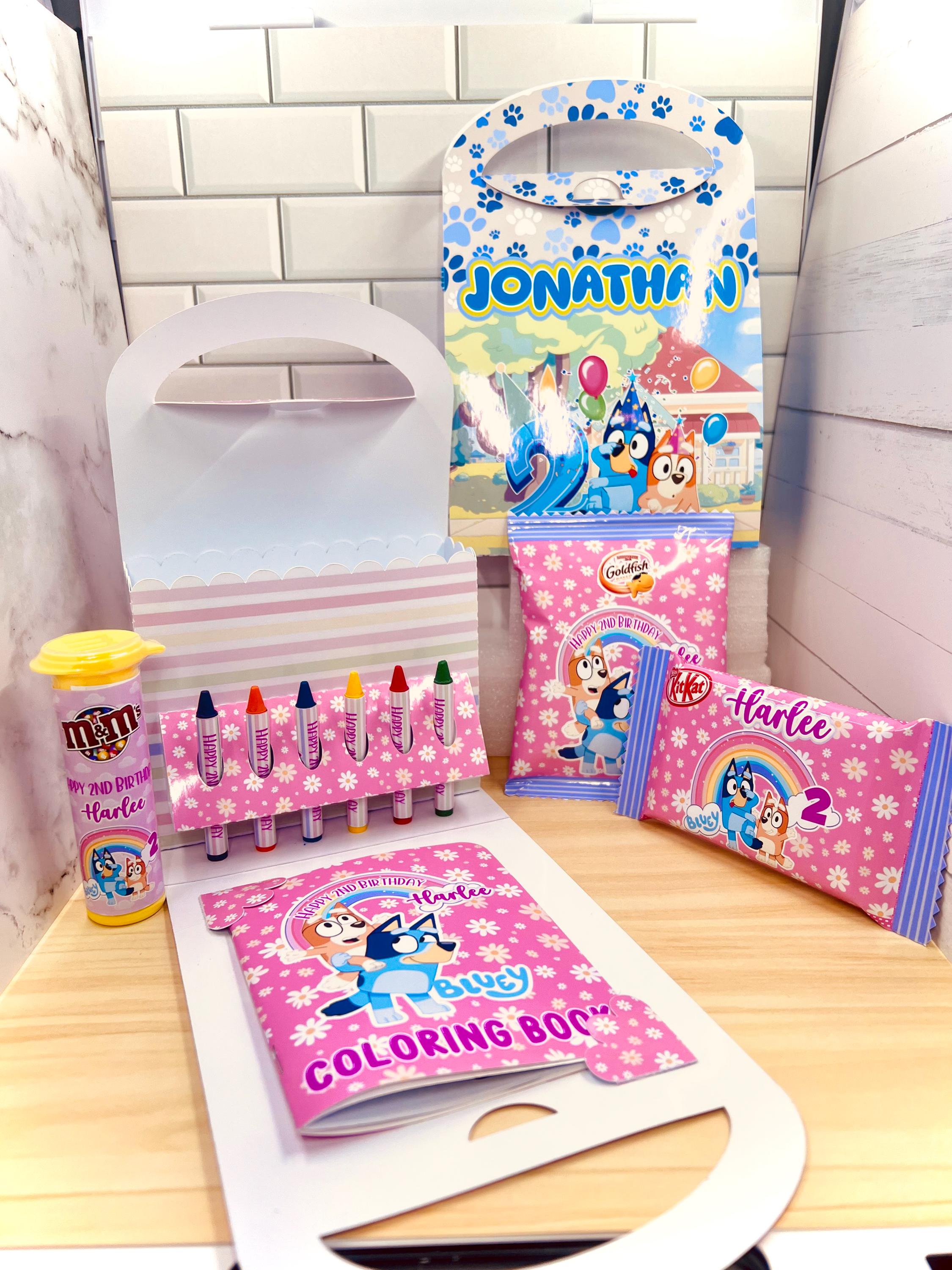 Filled/Unfilled Bluey 3D Boxes