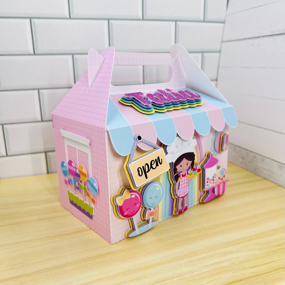 Candyshop Favor Box 3D / Candyland Gift Boxes / Sweet Shop / Candy