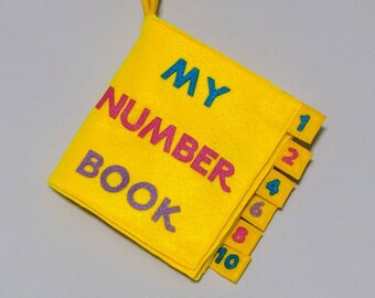 My Number Book | Christmas gift, Hanukkah gift, Montessori, toddler birthday, toddler gift, baby shower gift