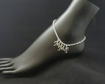 MMF/MFM/FMF Stainless Steel Chain Hotwife Anklet, Hotwife Jewelry, Swinger Jewelry