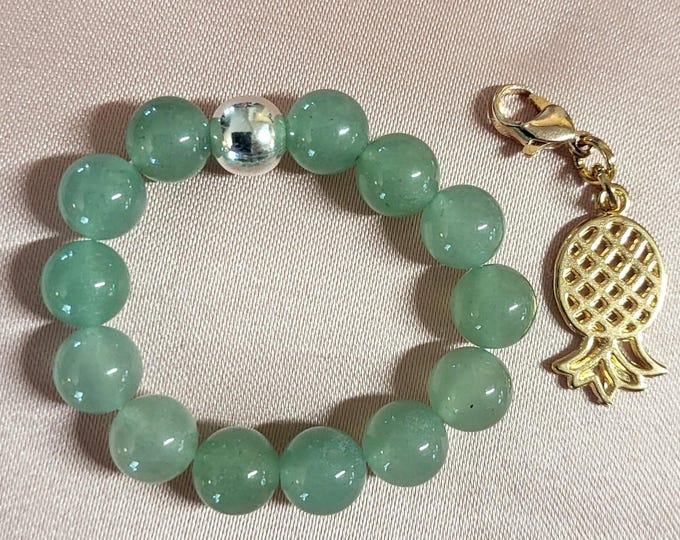 Aventurine Crystal Cock|Penis Ring – Handcrafted, Custom Size, Genuine Stone Beads, Energy Jewelry for Men