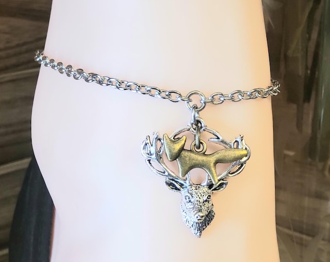 The Stag’s Embrace Anklet, LIMITED EDITION - Vixen Anklet, Hotwife Anklet, Lifestyle Anklet, Hotwife Jewelry, Hotwife Lifestyle,VixenAndStag
