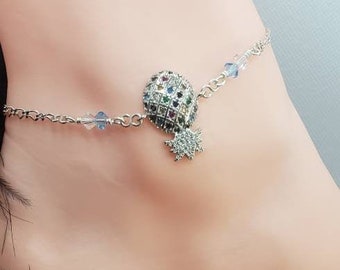 Upside Down Pineapple Anklet, Upside-Down Pineapple Jewelry, Italian  Sterling Silver Chain, Swingers Lifestyle Jewelry