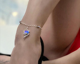 HOLIDAY 2020, VIXEN Hotwife Anklet, Sterling Silver Italian Designed Chain, Swarovski Crystals, LIMITED Quantites