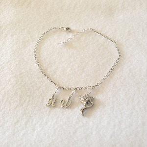 NEW - Hotwife Anklet 925 Sterling Silver Italian Chain, Sterling Silver Letters, Sterling Silver Vixen
