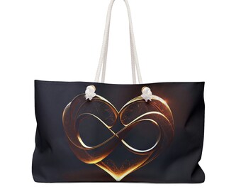 VixenAndStag Polyamorous, Infinity Heart Weekender Bag
