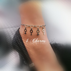 Hotwife Anklet|Vixen Anklet|Swinger Jewelry|Gender Jewelry Stainless Steel Chain