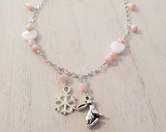 Snow Bunny Anklet, BBC, Queen of Spades Initial Jewelry, Personalized Jewelry, Sexy Anklets, Swinger Jewelry, Kinky,