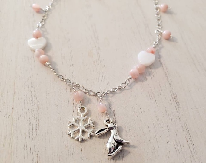Snow Bunny Anklet, BBC, Queen of Spades Initial Jewelry, Personalized Jewelry, Sexy Anklets, Swinger Jewelry, Kinky,