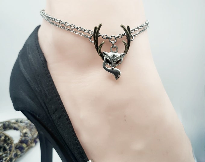 Vixen And Stag Anklet, Vixen Anklet, Hotwife Anklet, Lifestyle Anklet, Hotwife Jewelry, Swinger lifestyle, Hotwife Lifestyle, VixenAndStag