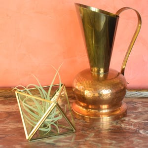Mooie koperen kruik/messing, vintage, Midcentury, retro