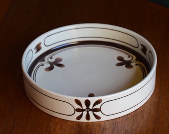 Cuenco Rosenthal Studio Line, serie "Siena Braun", Björn Wiinblad, pintado a mano, años 60 70