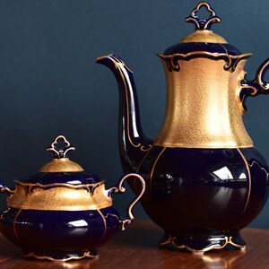 Real Cobalt Teller Wallendorf W 1764 Made in GDR Anbietteller