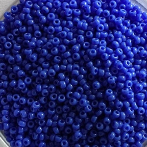Miyuki Rocailles - Seedbeads - 11/0 2 mm - opaque blue