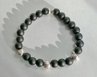 Bracelet - Mr. Bracelet - Onyx - Black/Silver