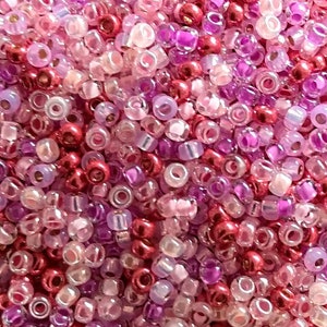 Miyuki Rocailles - Seedbeads - 11/0 2mm - Hot Pink Mix