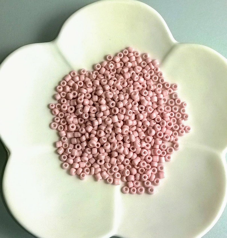 Seedbeads Glass beads 80 3 mm Pink Seed beads