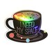 I need my space Sticker, Holographic coffee Sticker, Space Sticker, Need My Space, Laptop Sticker, Solar System Sticker 