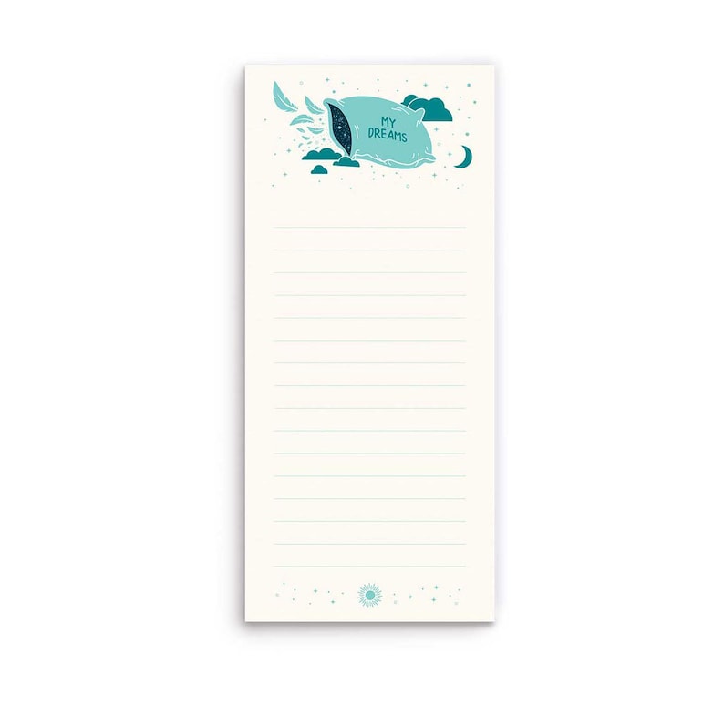 Dream bigger Travel stationery Inspirational notepad Goal list Desk notepad Packing list To do list Writing pad Stationery notepad