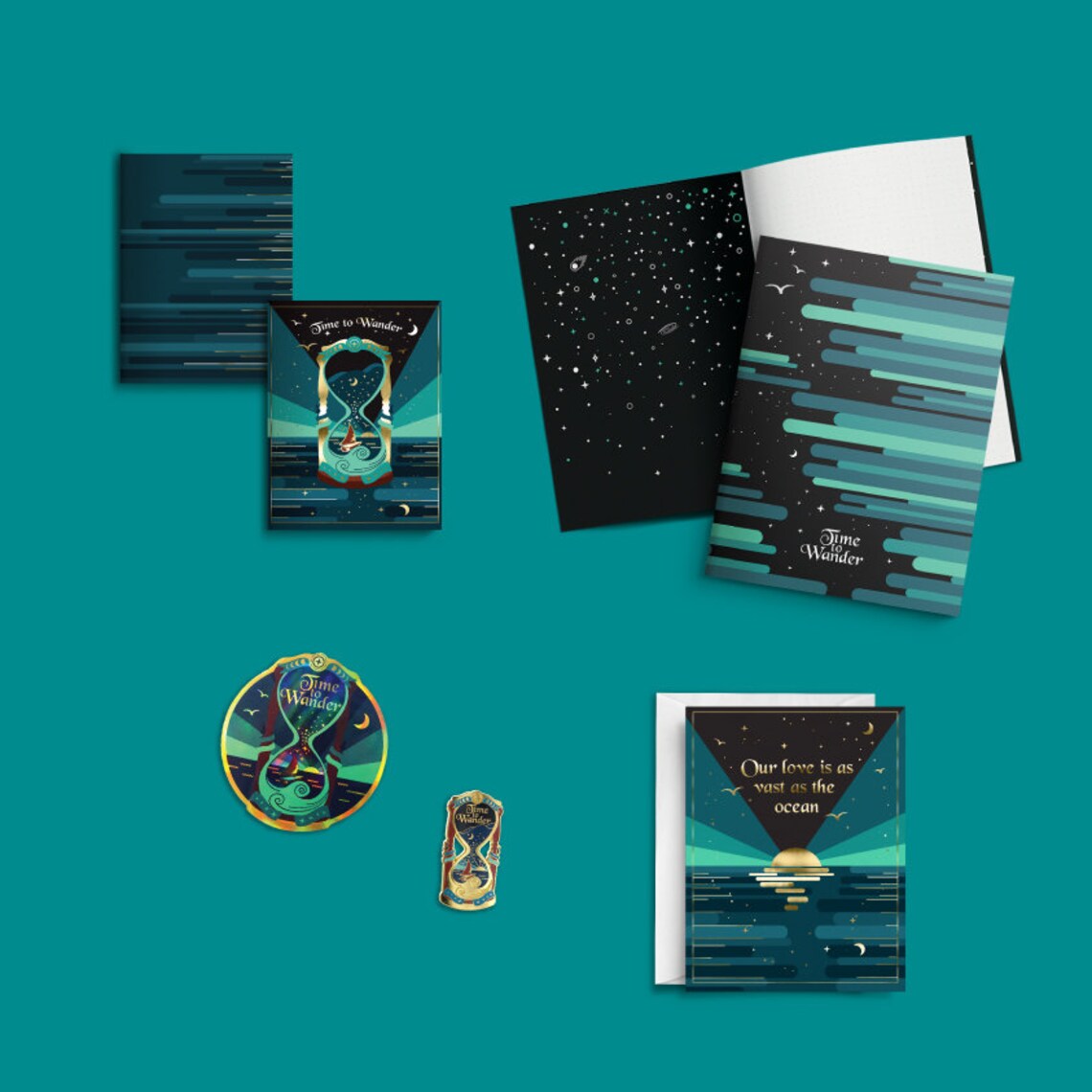 Holographic Sticker Space Sticker Hourglass Sticker Laptop Etsy