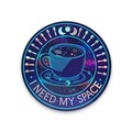 Coffee Sticker, Holographic Sticker, Space Sticker, Need My Space, Laptop Sticker, Solar System Sticker, Holographic stationary,Coffee Lover product logo