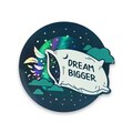 Holographic Sticker, Space Sticker, Dream bigger sticker, Laptop Sticker,Inspirational Sticker, Holographic sationary, Space Lover product logo